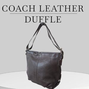 COACH 2010 Brown Pebble Leather Convertible Shoulder or Crossbody Bag EUC